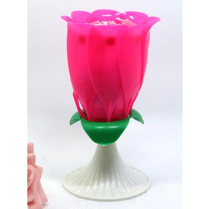Intellectual Birthday Rose Candle - Multi-Color