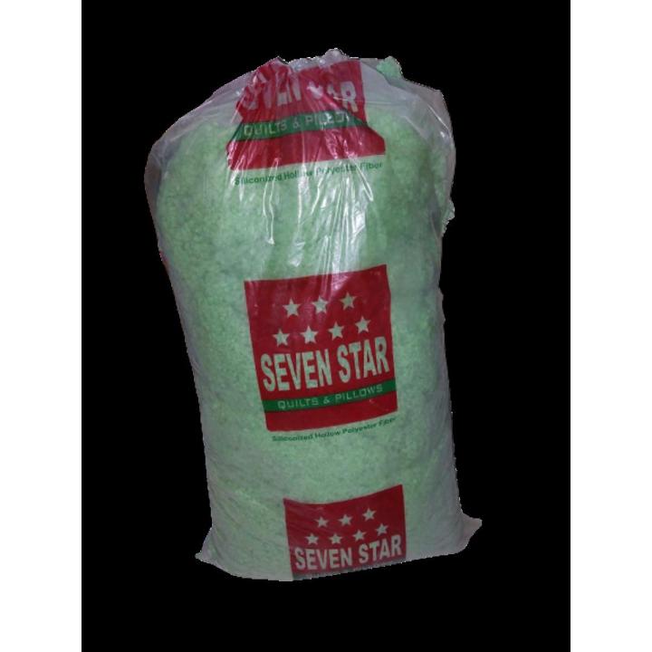 Pack of 5kg Siliconized Ball Fiber Pillow Filling Cushion Filling Green BY HK DEALER
