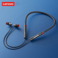 Lenovo HE05 X Wireless Bluetooth headphones Headset Neckband_5.0 Bluetooth Headset_Waterproof Neckband_Magnetic Buds_Long battery timing UpTo 8 hours_Best For Calling. 