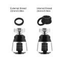 2 Mode Kitchen Faucet Water Stainless Steel Shower Saving High Pressure Nozzle Tap Adapter Bathroom Sink Spray Bathroom Shower 360 Degree. 