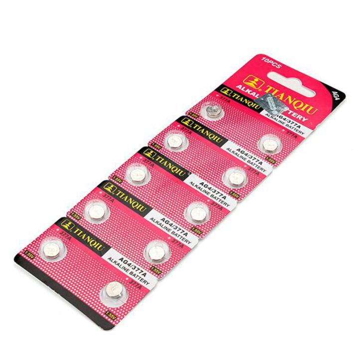 10Pcs TIANQIU AG4 LR626 377  SR626 177 1.5V Watch Batteries Cell Button Watch Battery  for Toys , Watches , Gadgets etc.