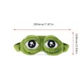 Funny Pepe The Frog Sad Frog 3D Eye Mask Cover Cartoon Plush Sleeping Mask. 
