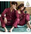 Couple Nightwear Satin Nighty Suits Unisex, Free Size, Luxurious Fabric, Comfortable, Ready to Wear Loungewear Set. 