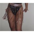 【Top mobile】Diamond Kwasten Riem Hip Sjaal Rokken Wrap Strass Kwastje Dansen Buikdans Tailleband Boho Crystal Chain Fringe Riem. 
