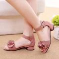Summer kids leather shoes girls wedding dress shoes children Princess flower sandals for girls casual dance shoes flat sandals. 
