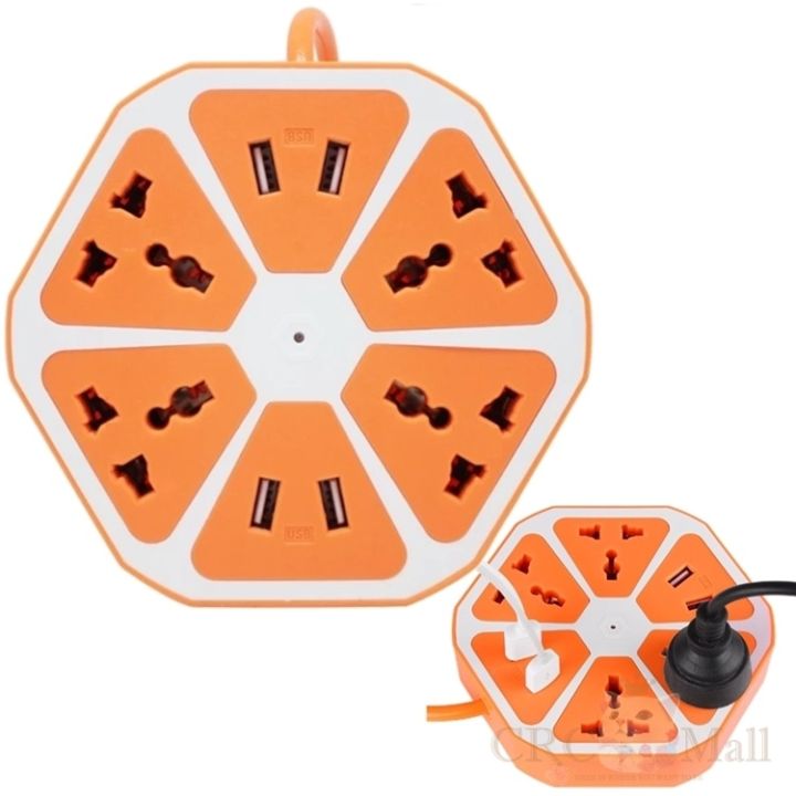 4%20Way%20High%20Quality%20Extension%20Board%20multi%20plugs%20option%20With%204%20USB%20Charging%20Ports%20-%20Image%202