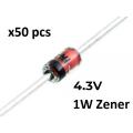 4.3V 1 Watt Zener Diode. 