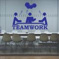 Team Work Idea Wall Stickers for Office Decor Vinyl Wall Art Commercial Offices Decoration Motivational Wallpapers. 
