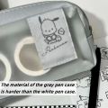 Cute Snoopy Pencil Case Double-layer Zipper Waterproof Pencil Bag Large Capacity Transparent Frosted Storage Bag Pen Box Stationery. 