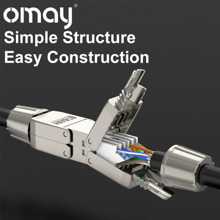 Cat6 Cat6a Cat7 Network Cable Extender Junction Adapter Connection Box Rj45 Lan Extension Connector Full Shielded Toolless