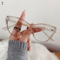 Retro Transparent Frame Anti-UV Blue Rays Glasses PC Vision Care Computer Goggles Ultra-light Flat Mirror Eyewear Women Girls. 
