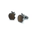 Apple Design Reflecta Silver Rose Gold Cufflinks. 