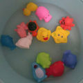 13Pcs Mixed Animal Swimming Water Toy Colorful Soft Floating Rubber Duck Squeeze Sound Squeaky Bathing toy for Baby Bath Toys M3. 