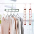 Pack of 3 - Super Magic Changeable Clothes Pluto Plastic Hanger Space Saving Saver Wonder Closet Organizer 9 Holes Holder Cloths and Pants Hanger. 
