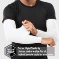 Sports hour Hi Cool UV Protection arm sleeves-Pack of 1 Pair High Elasticity Arms Protection Anti-sunburn Sun-proof Slim Cooling Hand Sock Seamless Ice Silk Arm Cooling Sleeves UV Sun Protection Arm Sleeves Workout Exercise Fitness Note random color will. 