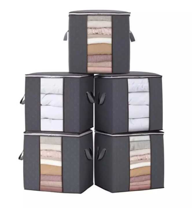 Improved%20Quality%20LARGE%20Storage%20Bags%20Organizers%20Portable%20Bamboo%20Clothes%20Blanket%20Large%20Folding%20Bag%20-%20Image%203