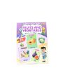 Fruit and Vegetable Jumbo Flash Cards for Kids Size 7 X 5 Inches. 