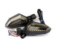 4 pcs Universal Motorcycle bike DRL INDICATOR WITH FLOW LIGHT Lava Style. 