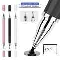 2 In 1 Stylish Universal Practical Dual-use Capacitive Tablet Stylus Pen Exquisite Double-headed Silicone Disc Drawing Tablet Phone Capacitor Pen. 