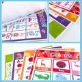 English 4 Pcs/set A4 ABC Words Learning Posters Flashcards for Toddlers Kids English Beginner Kindergarten Classroom Decoration. 