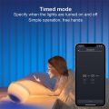 Smart Table Lamp for Living Room, WiFi Bluetooth Portable Light, Rechargeable RGBWW Led Dimmable Bedside Lamp, App Control Compatible with Alexa and Google Assistant Night Light for Bedroom. 