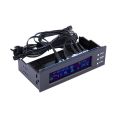 5.25 inch PC Fan Speed Controller Temperature Display LC D Front Panel-as the picture shows. 