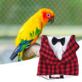 Bird Costume Soft Grid Print Parrot Shirt. 
