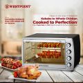 Westpoint Convection Rotisserie Oven with Kebab Grill - WF-6300 RKC - 65 Liter - Black. 