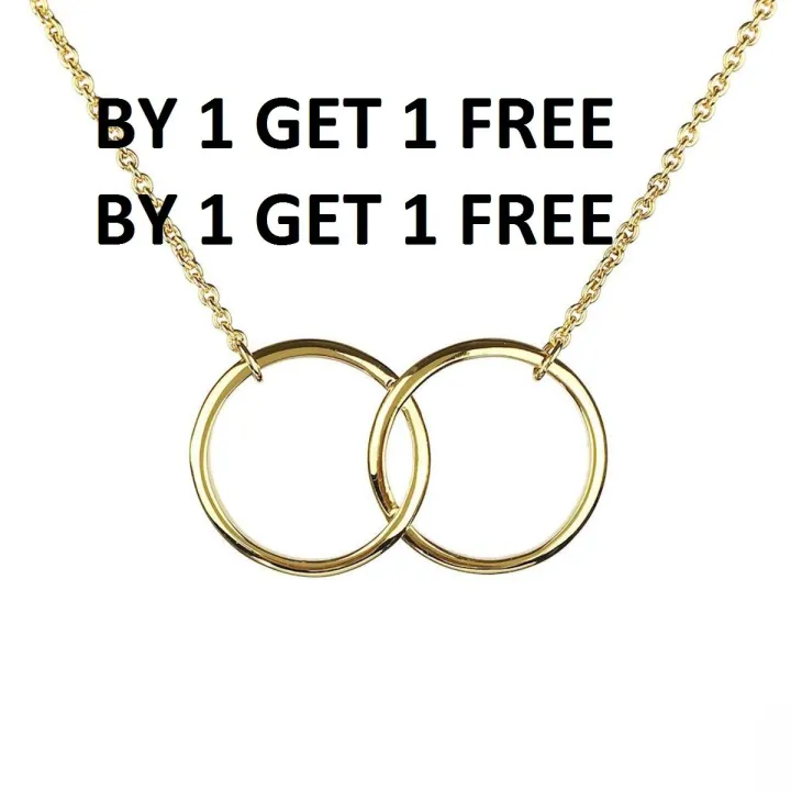 Golden/Silver%20Elegant%20Double%20Ring%20Necklace/Pendant/Chocker%20for%20Girls/Women%20-%20Image%203