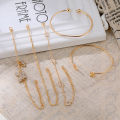 5PC New Bohemian Elegance Open Bracelets Rhinestone Butterfly Bracelet Girl Gift SEVICH. 