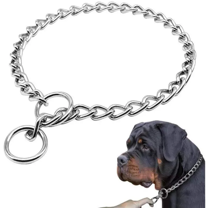 CHK30%20Pet%20Choke%20chain%2030%20inch%20Dog%20Choke%20Collar%20Slip%20P%20Chain%20Heavy%20Chain%20Dog%20Titan%20Training%20Choke%20Collars%20Adjustable%20Stainless%20Steel%20Chain%20Dog%20Collars%20Covered%20with%20Galvanic%20Plating%20Best%20for%20Medium%20Large%20Dogs%20-%20Image%202