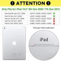 iPad 7 10.2 Clear TPU Case (Shock Proof Gel Case) Apple iPad (7th generation) A2200 , A2198 , A2197 6D TPU cover. 