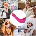 Long Fingerless Gloves Elbow Long Fingerless Thumb Hole Gloves Knitted Fingerless Gloves Thumb Hole Gloves For Women And Men. 