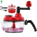 10 in 1 Hand Chopper Food Processor | Manual Vegetables Chopper Rotary Dicer & Meat Mincer | Mixer / Blender. 