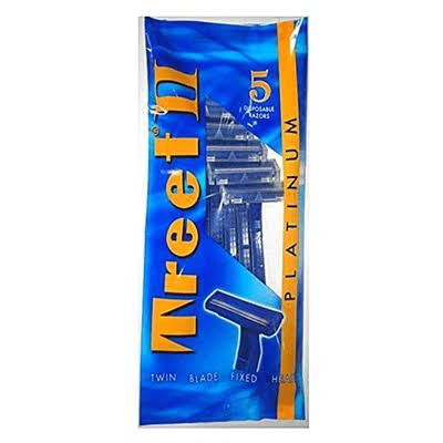 Pack Of 5Pcs Twin Blade Original Razors For Under Shave And Other Shaving Purposes