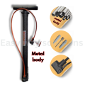 Bicycle Air Pump, High Quality Pump with Air Pressure Meter, Portable AIR Pump foot pump mini pump with Dual Nozzle Pump for Car, Threewheel, Bike and Bicycle Tyre and Ball, Balloon. 