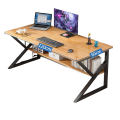 Computer Desk & Study Table Gaming Workstation with Laminated Wooden Sheet Powder Coating Metal frame  Home Office Desk Table, Laptop Table, Wood Gaming Desk. 