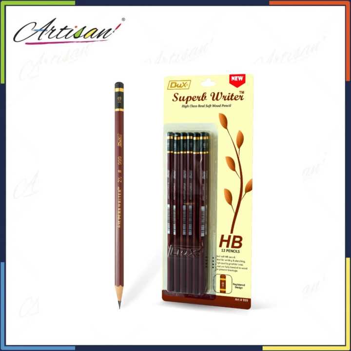DUX pencil superb writer 999, real high class soft wood pencil