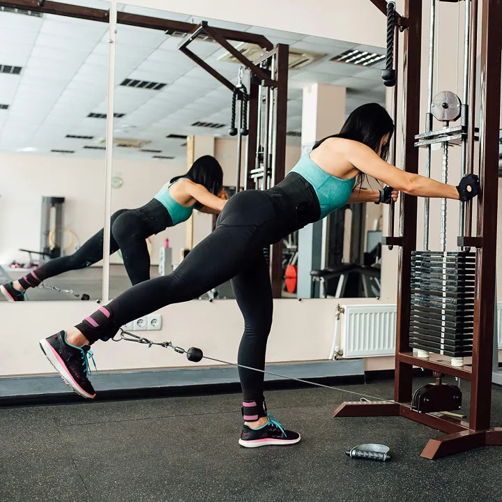 Sooperfit%20Gym%20Straps%20Weight%20Lifting%20straps%20for%20adjustable%20d-ring%20gym%20ankle%20pulley%20cable%20machine%20attachment%20neoprene%20ankle%20cuff%20-%20Black%20-%20Image%208