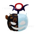Cross-Border New Products blox fruits Surrounding the Game Props Fruit Leopard Box Plush Toy Purple Box Doll. 
