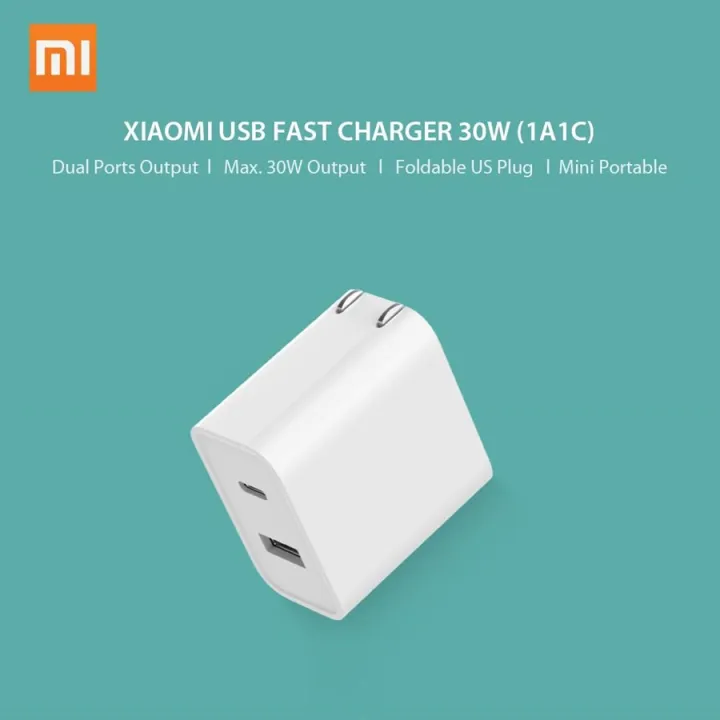 XIAOMI%2030W%20USB%20Type-C%20FAST%20CHARGER%20(1A1C)%20-%20Image%203