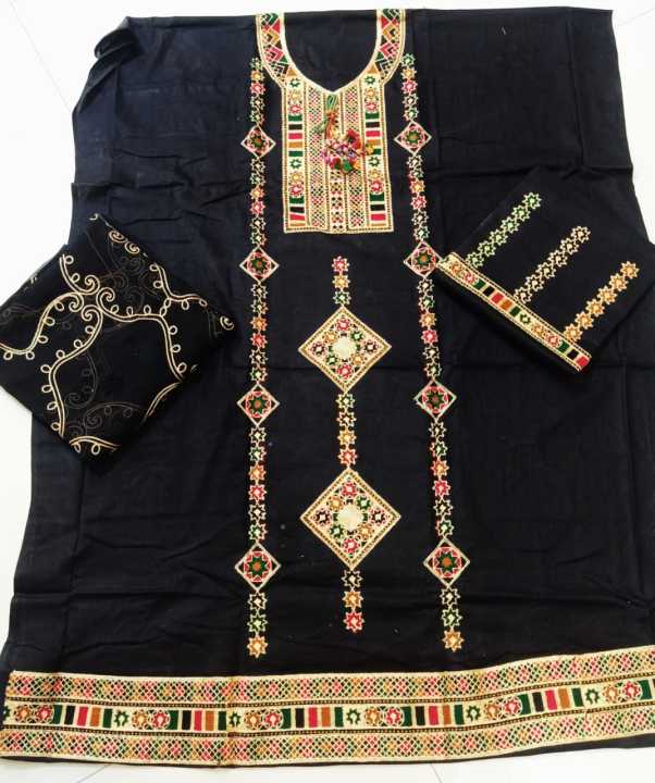 Black%20Color%20Three%20Piece%20Unstitch%20Traditional%20Sindhi%20Suit/Embroidered%20Suit/Sindhi%20Embroidery%20-%20Image%204