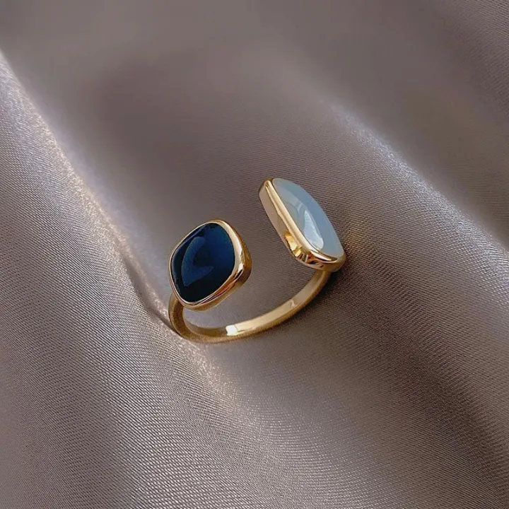 Rings%20For%20Girls%20Golden%20Blue%20Stone%20Square%20Ring%20With%20Box%20%20Fancy%20Simple%20and%20Stylish%20Adjustable%20Best%20Gift%20for%20Girls%20-%20Image%205