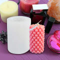 3D Cylindrical Bubble Candle Mold DIY Silicone Soy Wax Candles Decoration Mould Aroma Wax Soap Mold Candle Making Crafts. 