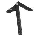 Center Scribe Gauge Line Circle Marker 45 90 Degree Angle Finder Imperial Black. 