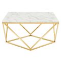 Center Table Nest Style New Design Modern Furniture Golden Frame with Marble Texture Sheet 3-3 Size. 