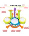 Drum Set With Mic/Drumstick For Kids. 