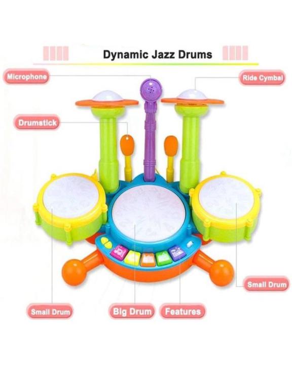 Drum%20Set%20With%20Mic/Drumstick%20For%20Kids%20-%20Image%205