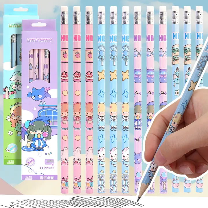 10Pcs/set%20HB%20Cartoon%20Writing%20Pencil%20With%20Rubber%20Rubbing%20Drawing%20Pencil%20Kids%20Gift%20Student%20School%20Office%20Stationery%20Supplies%20-%20Image%203