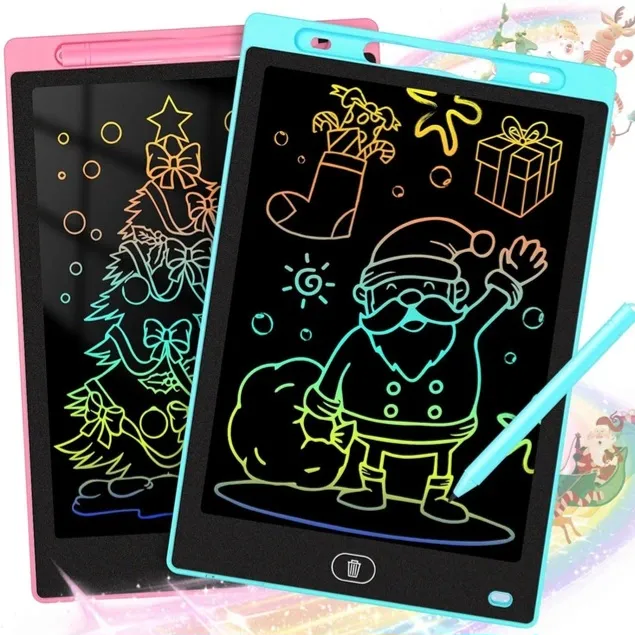 Kids'%20LCD%20Writing%20Tablet%206.5/10/12%20Inch%20-%20Colorful%20Educational%20Drawing%20Board%20with%20Erase%20Button,%20Unisex%20Drawing%20Pad%20for%20Kids%201-4%20Years%20-%20Image%202